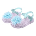 thumbnail image 1 of UngA Girls Sandals Toddler Girls Sandals Little Girls Kids Summer Shoes Toddler Sandals Flower Girl Sandals(Purple,Size 1.5), 1 of 2