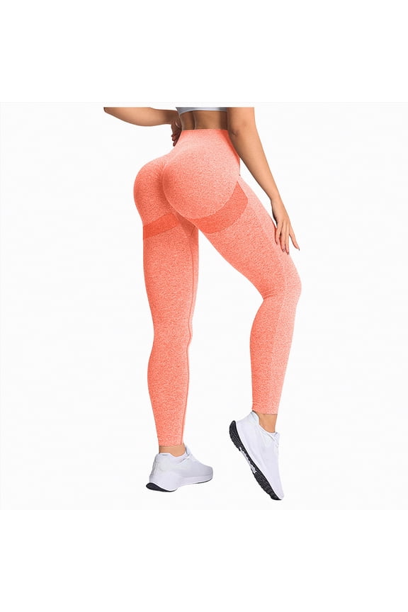 High Waisted Leggings for Women Full Length Soft Tummy Control High Waisted Yoga Pants for Athletic Workout Yoga Pants Women Orange,XL