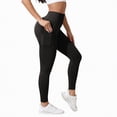 thumbnail image 1 of UngA High Waisted Leggings for Women Tummy Control Soft Workout Running Yoga Pants with Pockets Black,S, 1 of 5