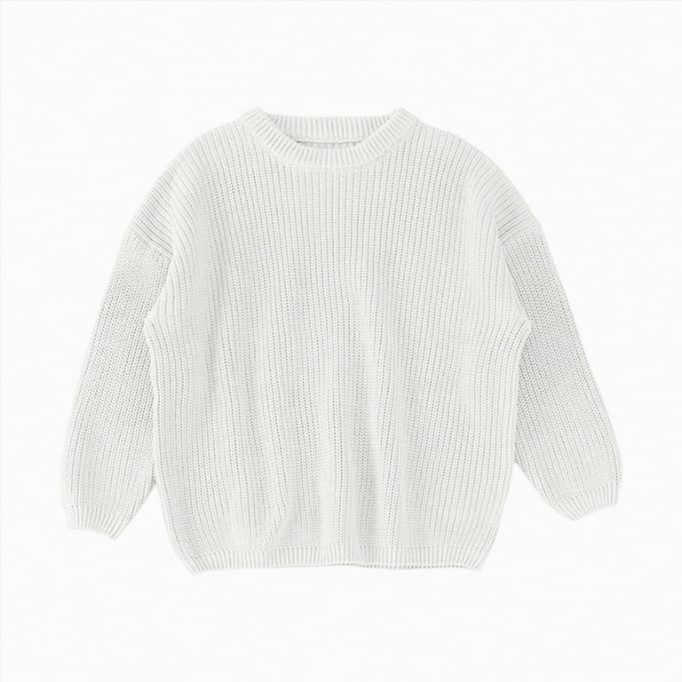UngA Toddler Baby Girl Boy Oversized Sweater Long Sleeve Crewneck