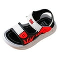 thumbnail image 1 of UngA Kids Sandals Boys Water Sandals Outdoor Hiking Adjustable Strap Sport Sandals Red,12.5, 1 of 5