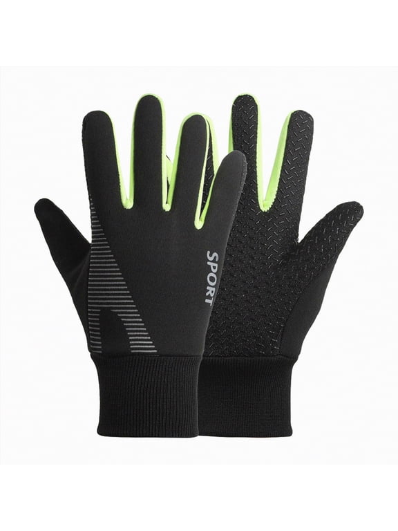 Kids Sport Cycling Glove, Non-Slip Boys Girls Kids Fishing Gloves for Child Cycling Climbing Riding Biking Outdoor Sports (Green,5-7 Years)