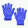 thumbnail image 1 of UngA Kids Winter Gloves Knit Warm Stretch Gripper Children Magic Glove for Boys Girls (Blue,6-11 Years), 1 of 7