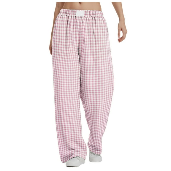 UngA Loose Pants For Women High Waisted Sweat Pants Drawstring Womens Sweatpants Slant Side Pockets Straight Leg Pants Pink,2XL