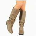 thumbnail image 1 of UngA Mid Calf Boots for Women Cowboy Boots for Women Cowgirl Mid Calf Western Boots Block Heel Khaki,10, 1 of 4