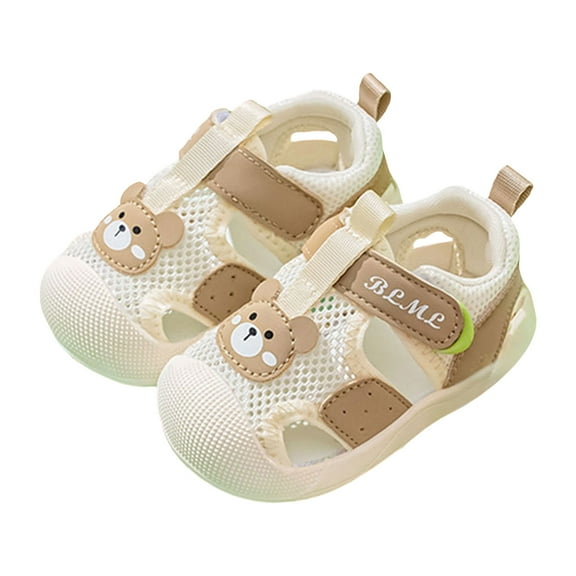 UngA Robeez Baby Shoes Toddler Shoes Wide Toe Box Walking Shoes Barefoot Sneakers Breathable Lightweight Kids Shoes Khaki,6