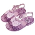 thumbnail image 1 of UngA Sandals for Kids Girls Girls Sandals Ankle Strap Low Heel Flower Dress Wedding Party Shoes for Little/Big Kid Flower Girl Sandals(Purple,Size 2.5), 1 of 7
