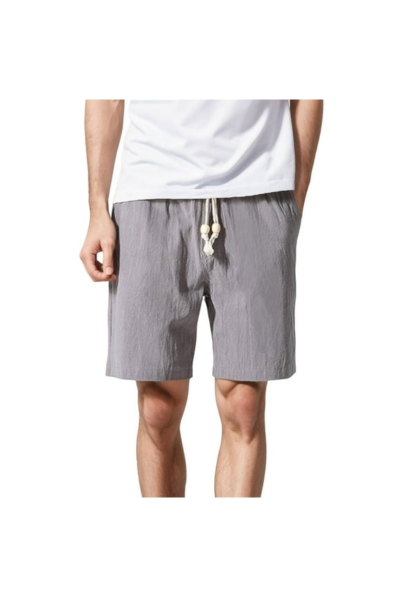 Shorts for Men Mens Belted Shorts, Relaxed Fit Casual Cargo Shorts for Men (Grey,2XL)