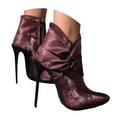 thumbnail image 1 of UngA Slim Calf Boots Women's Leather Knee High Boots with Kitten Heel, Wide Calf Available ,7, 1 of 7