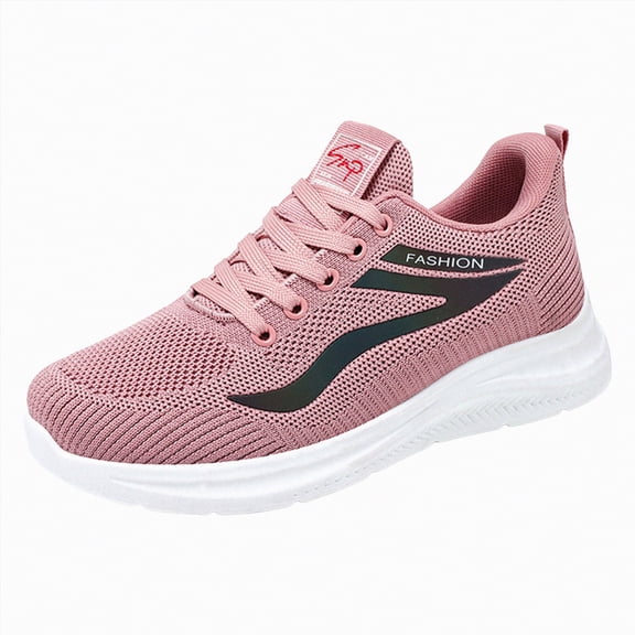 UngA Slip On Tennis Shoes Womens Walking Shoes Slip on Running Shoes Lightweight Workout Gym Shoes Breathable Casual Sneakers Pink,6