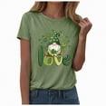 thumbnail image 1 of UngA St Patricks Day Shirt Women Lucky Shamrock Tee St Pattys Day Irish Tshirt Clover Graphic Short Sleeve Top,L, 1 of 9