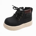 thumbnail image 1 of UngA Toddler Boots for Boys Girls Combat Hiking Snow Boots Waterproof Non-Slip Fashion Work Ankle Boots with Lace Up Side Zipper Boys' Girls' Boots (Toddler/Little Kid),Size 12, 1 of 9