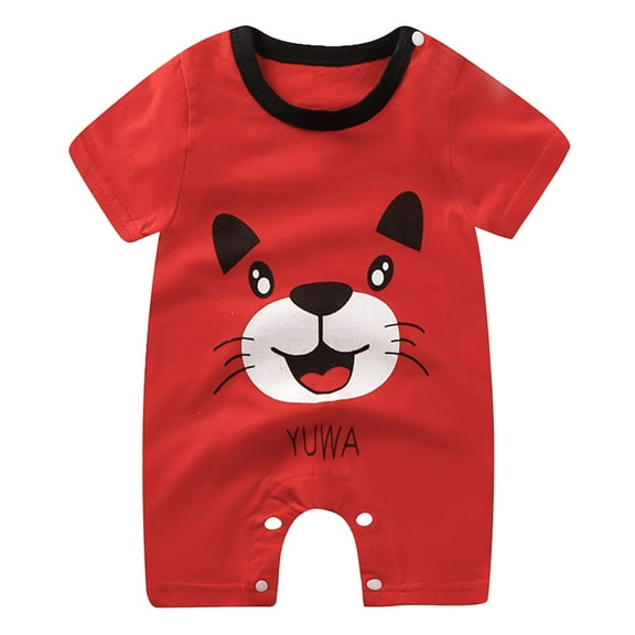 UngA Toddler Boy Outfit Toddler Baby Boy Outfits 2pcs Summer Clothes Sets Car Graphic Short Sleeve Shirt and Striped Shorts Set Clothes for Kids(Red,3-6 Months)