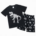 thumbnail image 1 of UngA Toddler Boy Summer Clothes 2T 3T 4T 5T Kids 2 Pcs Short Sleeve Graphic Tees and Stretch Shorts Set Toddler Boy Set (Green,7-8 Years), 1 of 7