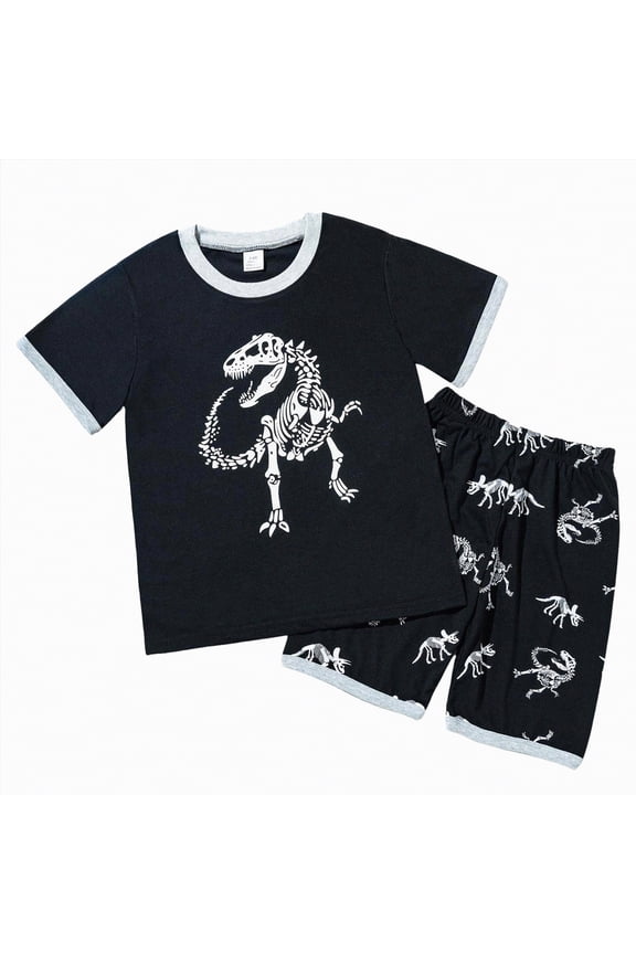 Toddler Boy Summer Clothes 2T 3T 4T 5T Kids Truck Embroidery Short Sleeve T-Shirt Tops and Plaid Shorts Set Toddler Sets for Boys (Grey,7-8 Years)