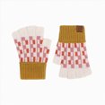 thumbnail image 1 of UngA Toddler Kids Winter Wool Knit Fingerless Gloves Print Cold Weather Thermal Warm Lightweight Soft Mitten for Girls Boys (Yellow,6-9 Years), 1 of 4