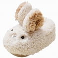 thumbnail image 1 of UngA Toddler Rabbit Winter Slippers - Soft Plush Indoor Bunny Slippers for Girls & Boys Slippers Toddler Boy Girl White,13(Toddler/Little Kid/Big Kid), 1 of 7