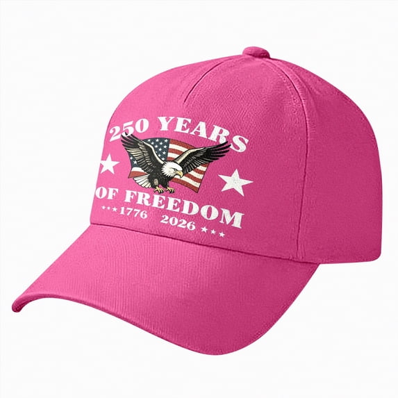 UngA USA 250th Anniversary Hat Adjustable 250th Anniversary Printed Patriotic Baseball Caps Retro Washed Hat for Men Women,One Size