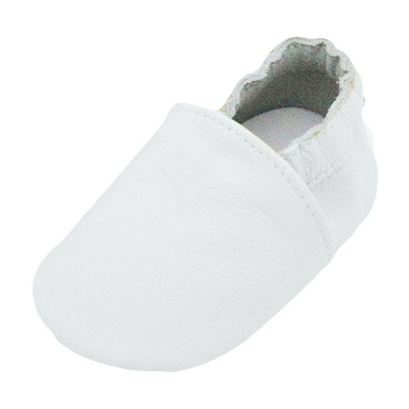 UngA Walking Shoes for Babies Baby Walking Shoes Wide Baby Shoes Boys Girls Sneakers Crib Shoes Breathable Toddler Barefoot Shoes Slip On Shoes White,13=L