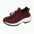 thumbnail image 1 of UngA Walking Shoes Women's Comfortable Walking Shoes - Tennis Athletic Casual Slip on Sneakers Brick Red,7.5, 1 of 7