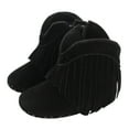 thumbnail image 1 of UngA Walking Shoes for Babies Baby First Walking Shoes Boys Girls Infant Sneakers Crib Shoes Breathable Lightweight Slip On Shoes Black,6, 1 of 2