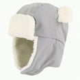 thumbnail image 1 of UngA Waterproof &Windproof Winter Baby Beanie Fleece Lined Kids Toddler Trapper Hat Earflap Warm Hat for Boys Girls (Grey,6-12 Months), 1 of 7