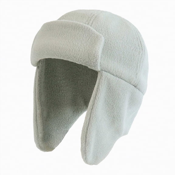 UngA Waterproof &Windproof Winter Baby Beanie Fleece Lined Kids Toddler Trapper Hat Earflap Warm Hat for Boys Girls (Light Gray,6-12 Months)