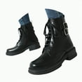 thumbnail image 1 of UngA Wide Calf Boots Women's Western Cowboy Boots Embroidered Mid-Calf Pointed Toe Cowgirl Boot Black,5.5, 1 of 7