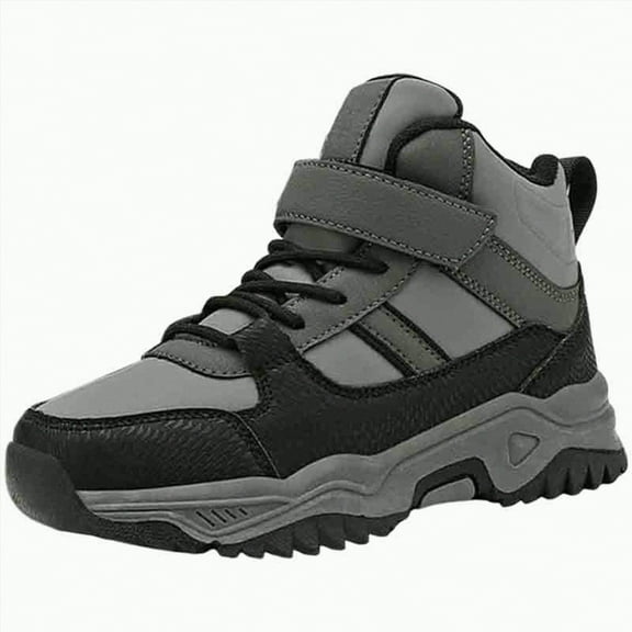 UngA Winter Boots Kids Waterproof Antiskid Ankle Boots Hiking Outdoor Shoes Booties Kids Snow Boots Boys (Little Kid/Big Kid),Size 1