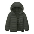 thumbnail image 1 of UngA Winter Jacket Kids Boy's Winter Coat Fleece Lined Waterproof Jacket Puffy Cotton Coat Thick Hooded Down Outdoor Coats AG,10-11 Years, 1 of 1