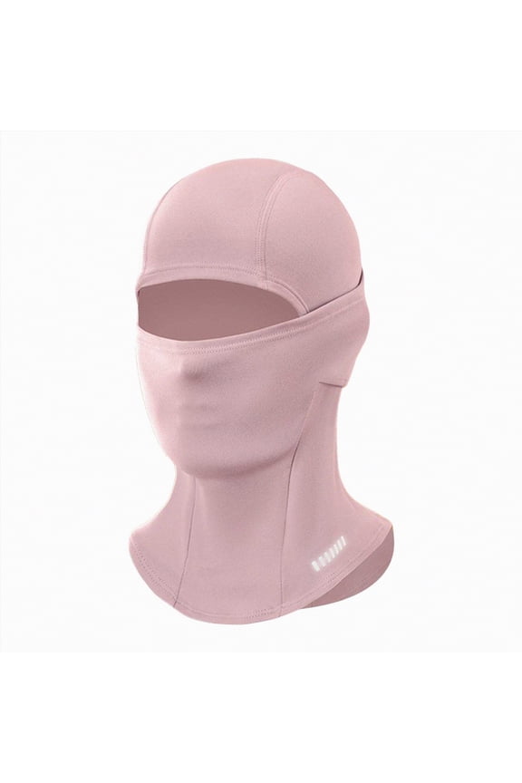 Winter Kids Balaclava Face Mask for Boy Girl Warm Windproof Fleece Face Mask for Skiing Cycling Gear (Pink,6-12 Years)