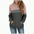 thumbnail image 1 of UngA Women Hoodies Cozy Textured Sweaters Fall Fashion Hoodies Trendy Outfits (Pink,L), 1 of 7