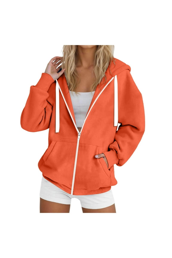 Women Windbreaker Jacket Women's Casual Ligtweight Military Jackets Anorak Utility High Waist Drawstring Zip Up Hood Coat Red,S