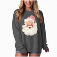thumbnail image 1 of UngA Women's Christmas Sweatshirt Funny Christmas Graphic Crewneck Shirts Xmas Long Sleeve Sweaters Holiday Pullover Sweatshirts for Women (Dark Gray,L), 1 of 6