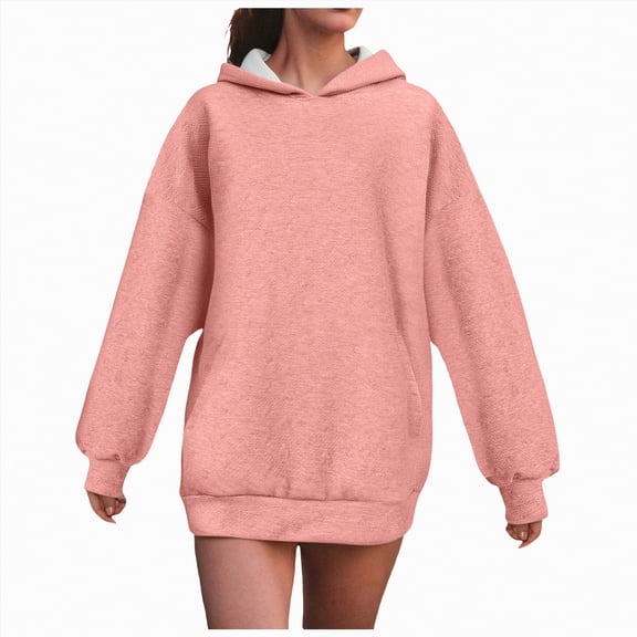 UngA Women’s Hoodie Fall Fashion Outfits 2025 Pullover Fleece Sweatshirts Casual Sweaters Winter Y2k Clothes Oversized Hoodies for Women (Red,M)
