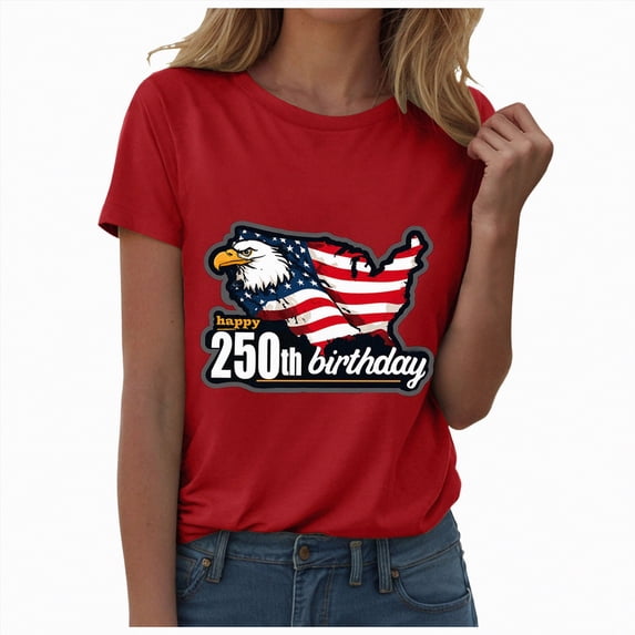 UngA Women's Patriotic 250Th Anniversary USA Shirt Faith Freedom 250 Years Womens Tshirt XL,Red