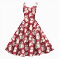 thumbnail image 1 of UngA Womens Dresses Christmas 1950S Retro Spaghetti Strap Dresses 2025 Swing A-Line Prom Womens Party Dress,Size M, 1 of 5