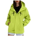 thumbnail image 1 of UngA Womens Fall Jacket Womens Rain Jackets Waterproof Windbreaker Jackets lightweight Portable Rain Coat Green,XL, 1 of 2