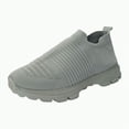thumbnail image 1 of UngA Womens Tennis Shoes for Walking Women's Slip On Walking Shoes Lightweight Casual Running Sneakers Grey,10, 1 of 7