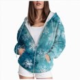 thumbnail image 1 of UngA Womens Zip Up Hoodie Long Sleeve Tunic Sweatshirt Long Fleece Plus Size Hoodie Jacket with Pockets (Mint Green,5XL), 1 of 5