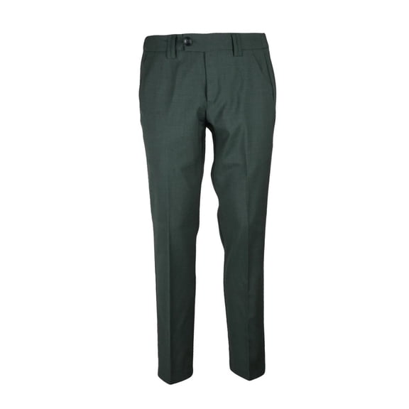 Ungaro Classic Wool Stretch Trousers - Forest Green (Men's)