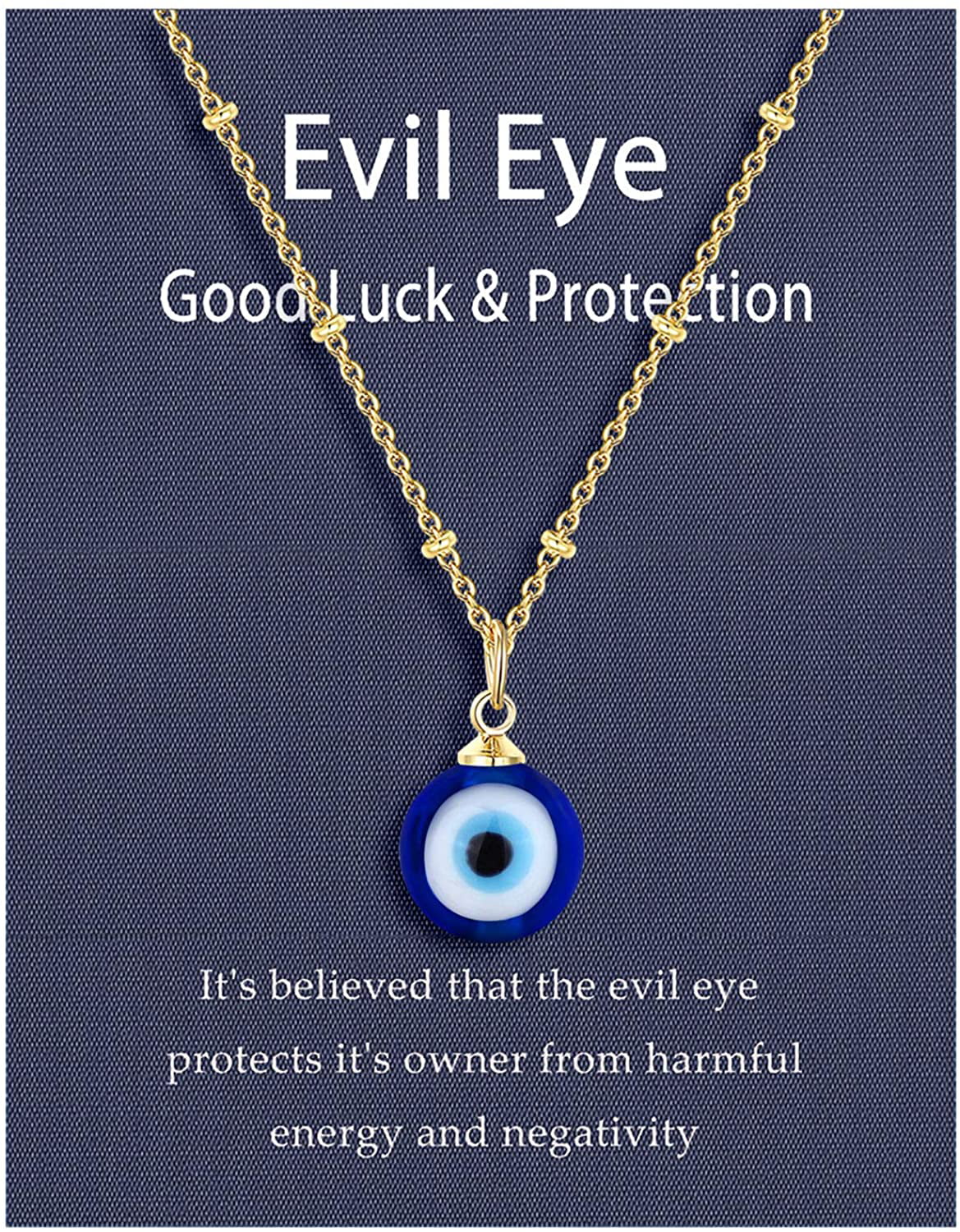 Evil Eye Silver Round Pendant Chain Girls And Womens (SK_01