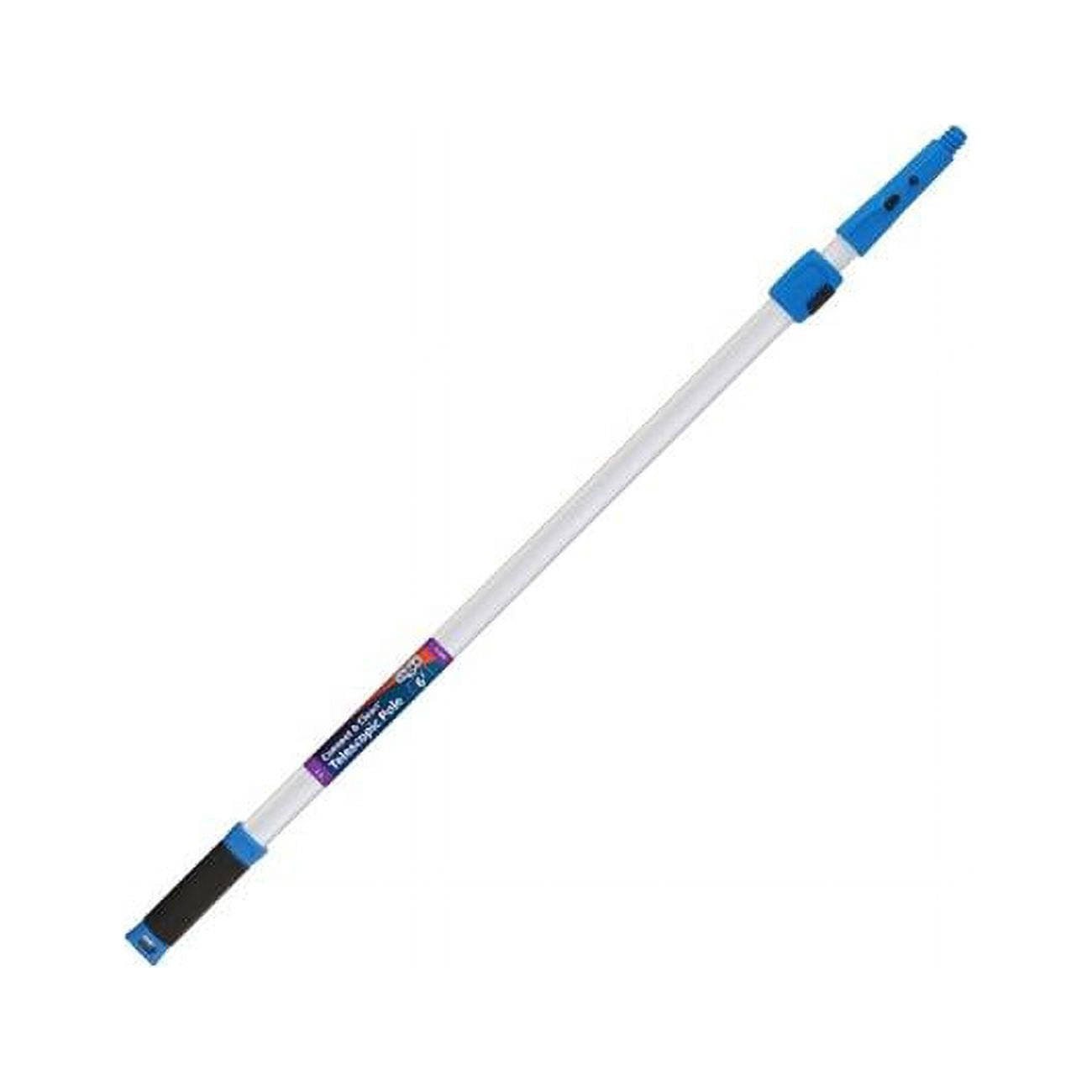 Unger 6 ft. x 2 in. Telescoping Aluminum Extension Pole, Blue & White