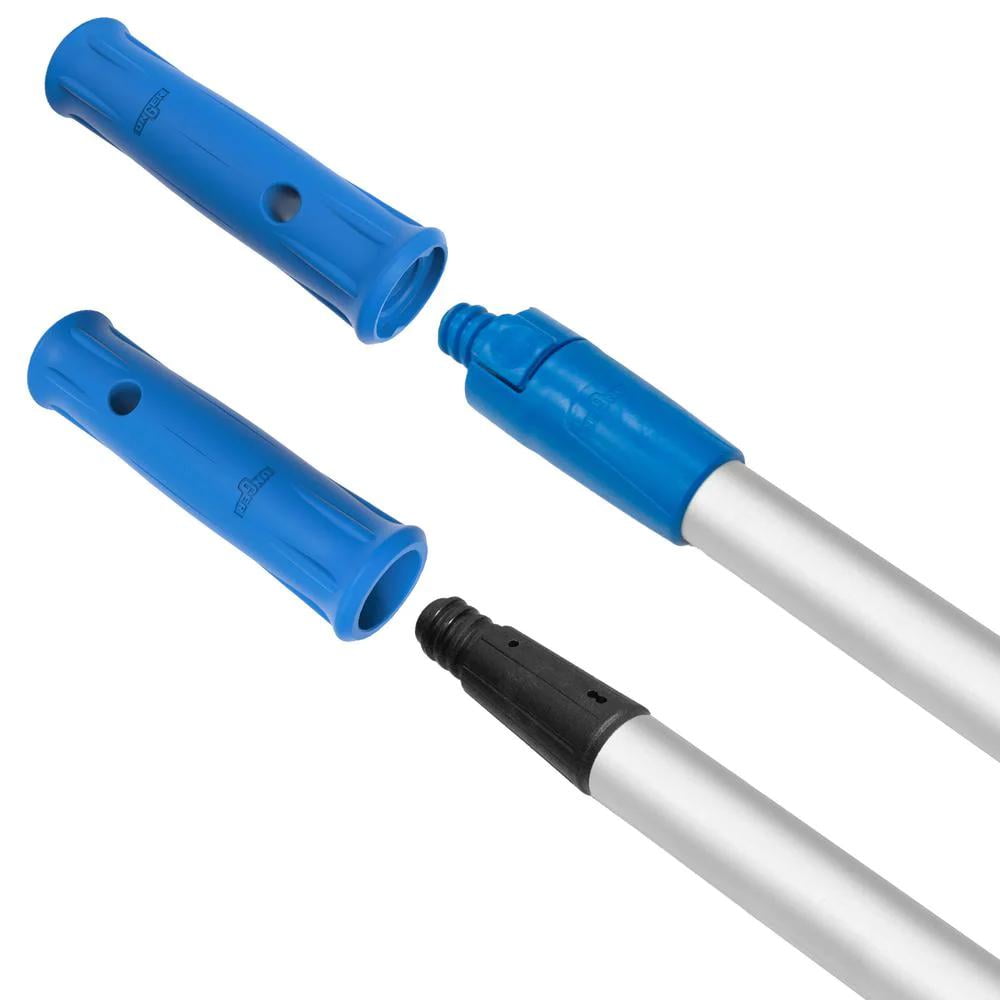 Unger 60" Silver and Blue Aluminum Dual Ended Pole