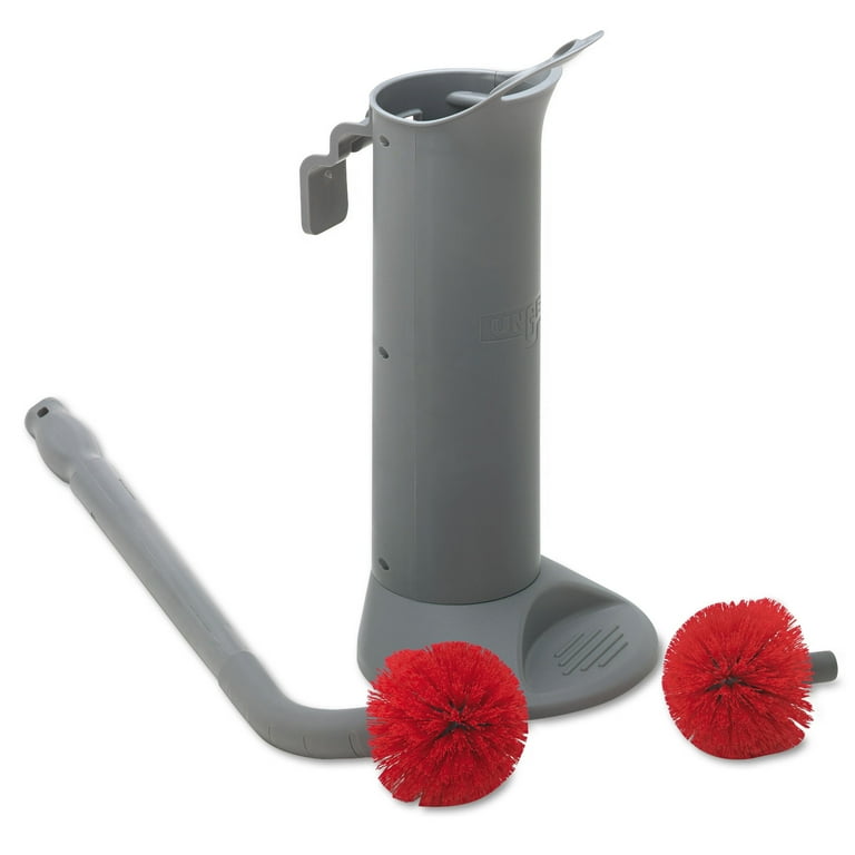 Ergo Toilet Bowl Brush with Nylon Bristle Head, Handle and 2 Heads Ergo Toilet Bowl Brush with Nylon Bristle Head, Handle and 2 Heads