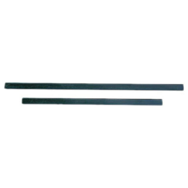 Unger ErgoTec Replacement Squeegee Blades, 12" Wide, Black Rubber, Soft