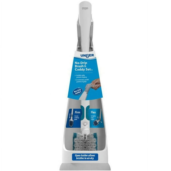 Unger No-Drip Toilet Brush Set