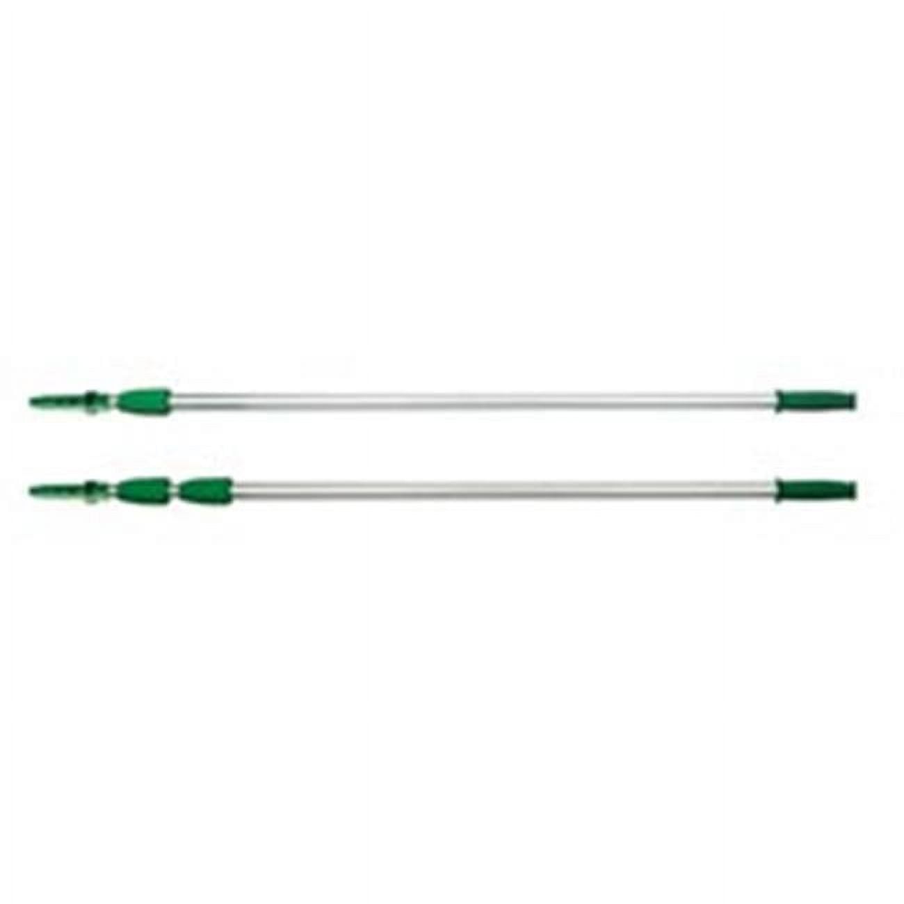 Unger  Opti-Loc Aluminum Extension Pole, 30 ft, Three Sections, Green/Silver