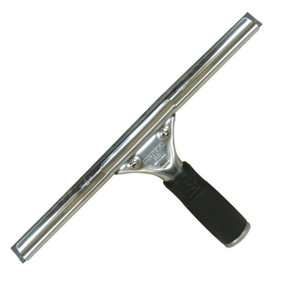 Unger Pro Stainless-Steel Window Squeegee, 18"W, Black