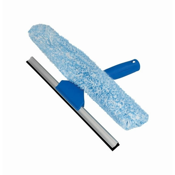 Unger Professional Window Washing Combo - Squeegee and Scrubber - 12 in